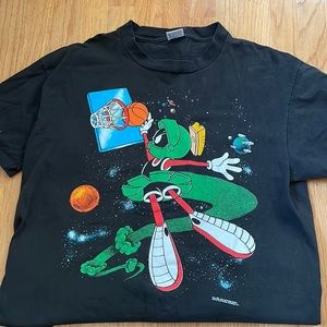 1993 Marvin the Martian basketball tee shirt